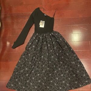 En Saison Midi Dress Floral Dress Full Skirt NWT